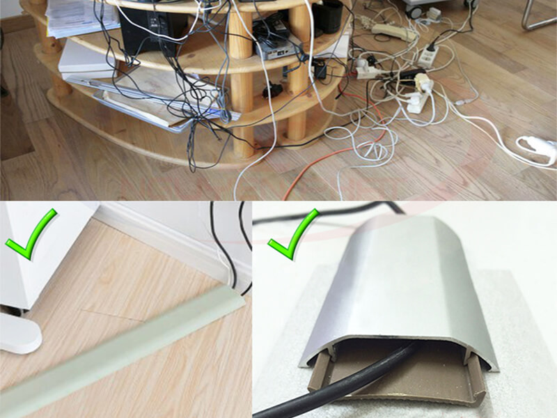 Sử dụng nẹp nhôm đi dây điện giúp không gian gọn gàng