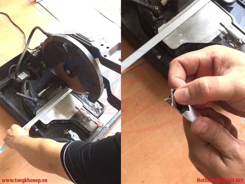 Hướng dẫn cắt nẹp inox bằng máy cắt lưỡi lớn