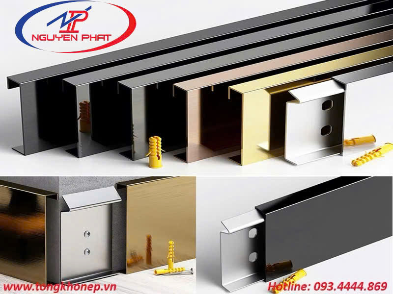 Len chân tường inox 304 bền đẹp giá rẻ nhất thị trường